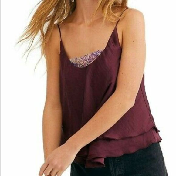 Intimately Free People Turn It On Vetiver Bloom Cami - Size Medium - Picture 1 of 6